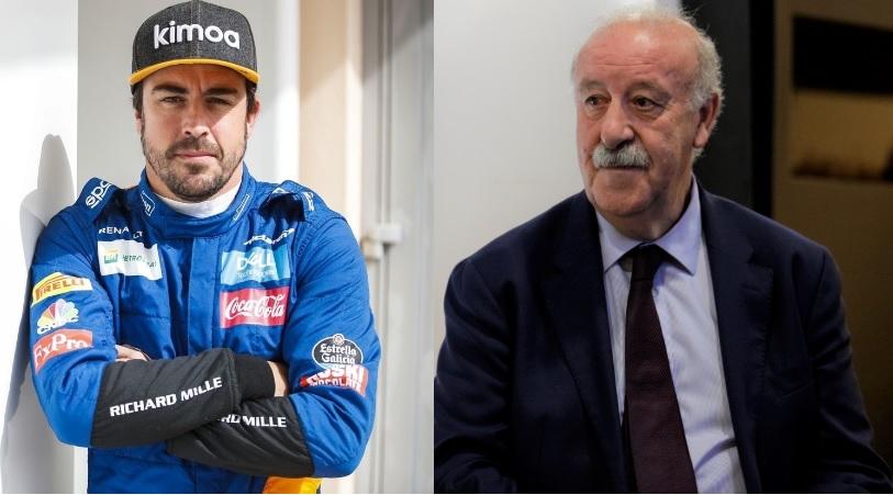 Fernando Alonso y Vicente del Bosque EuropaPress