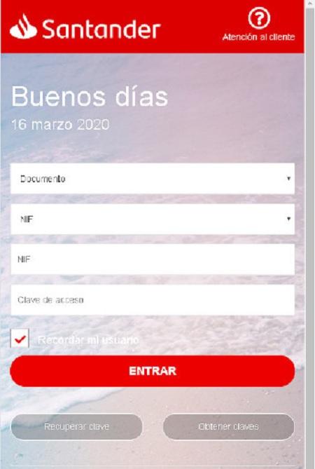 La falsa web pide datos personales del cliente