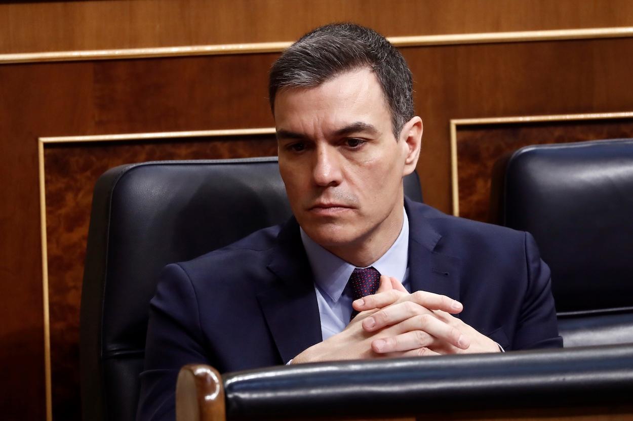 El presidente el Gobierno, Pedro Sánchez, en un Congreso