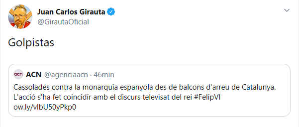 Tuit de Juan Carlos Girauta Tuit de Juan Carlos Girauta