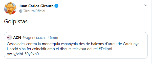 Tuit de Juan Carlos Girauta