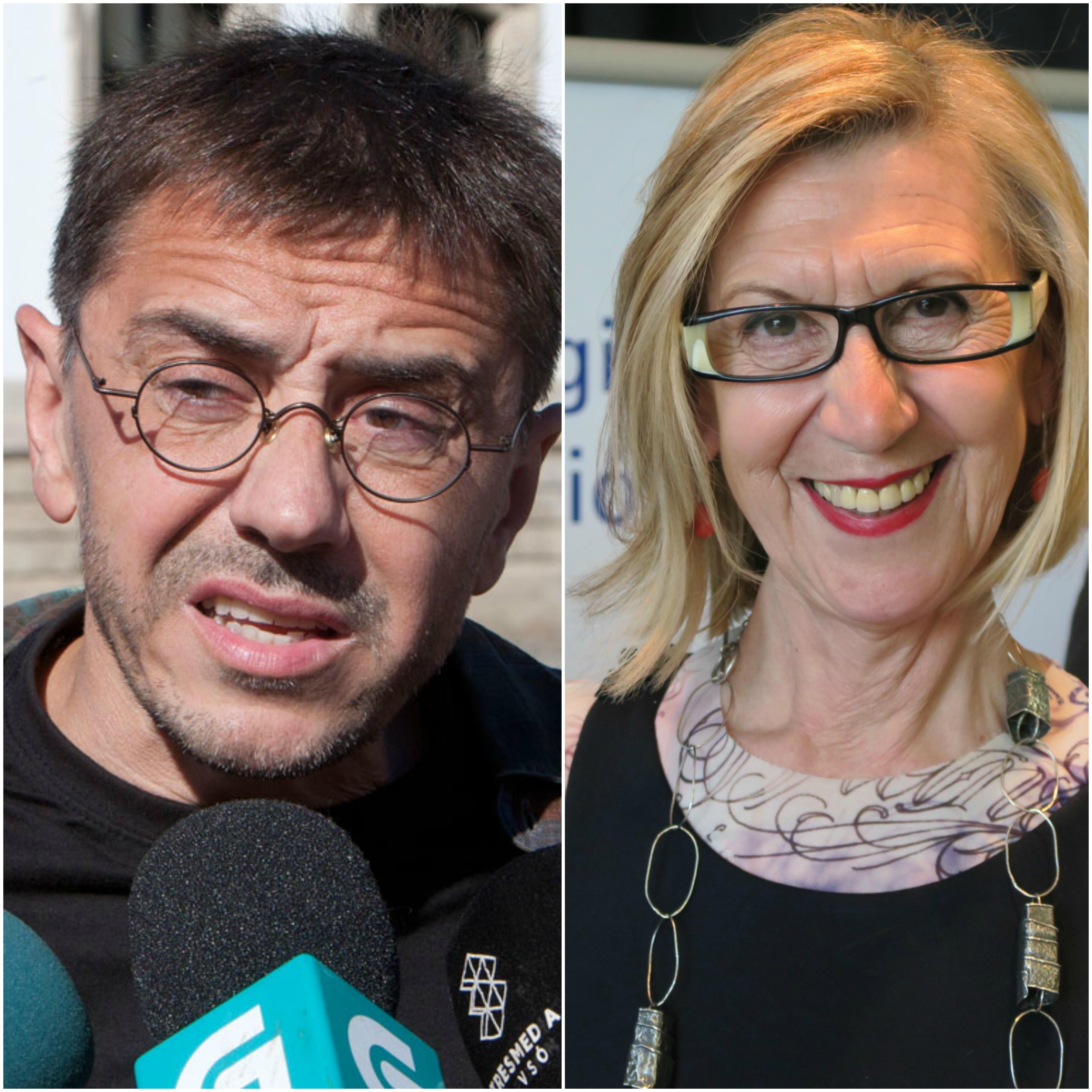 Rosa Díez y Juan Carlos Monedero