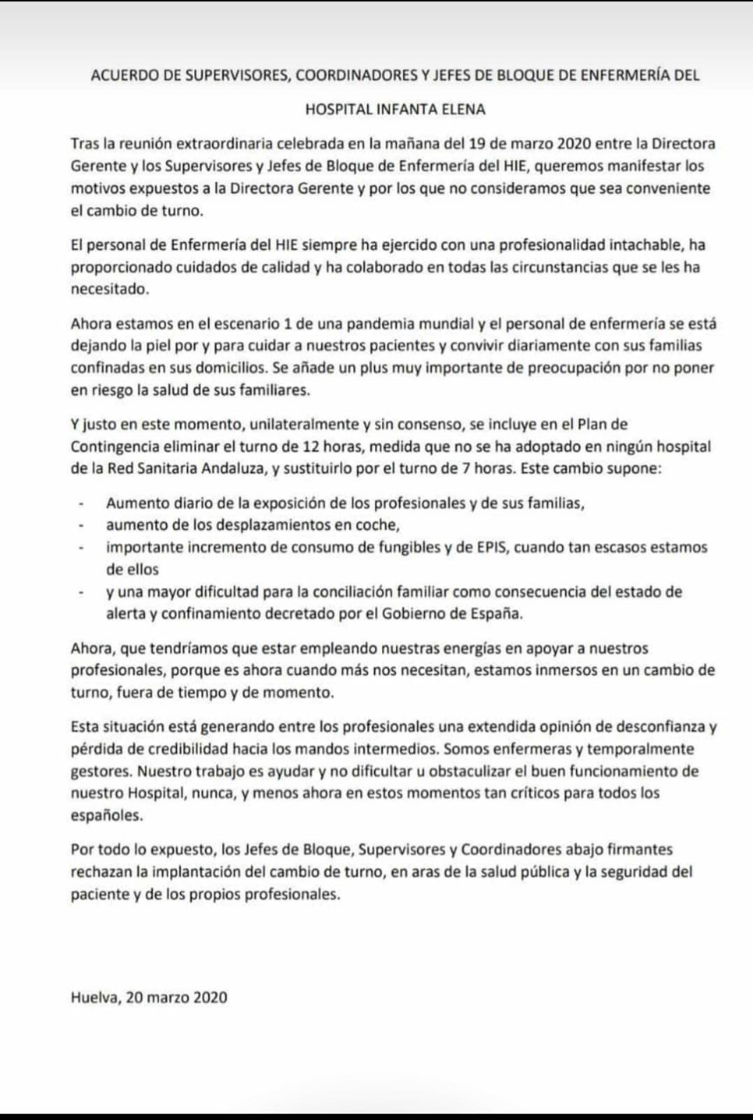 Documento de Huelva Documento de Huelva