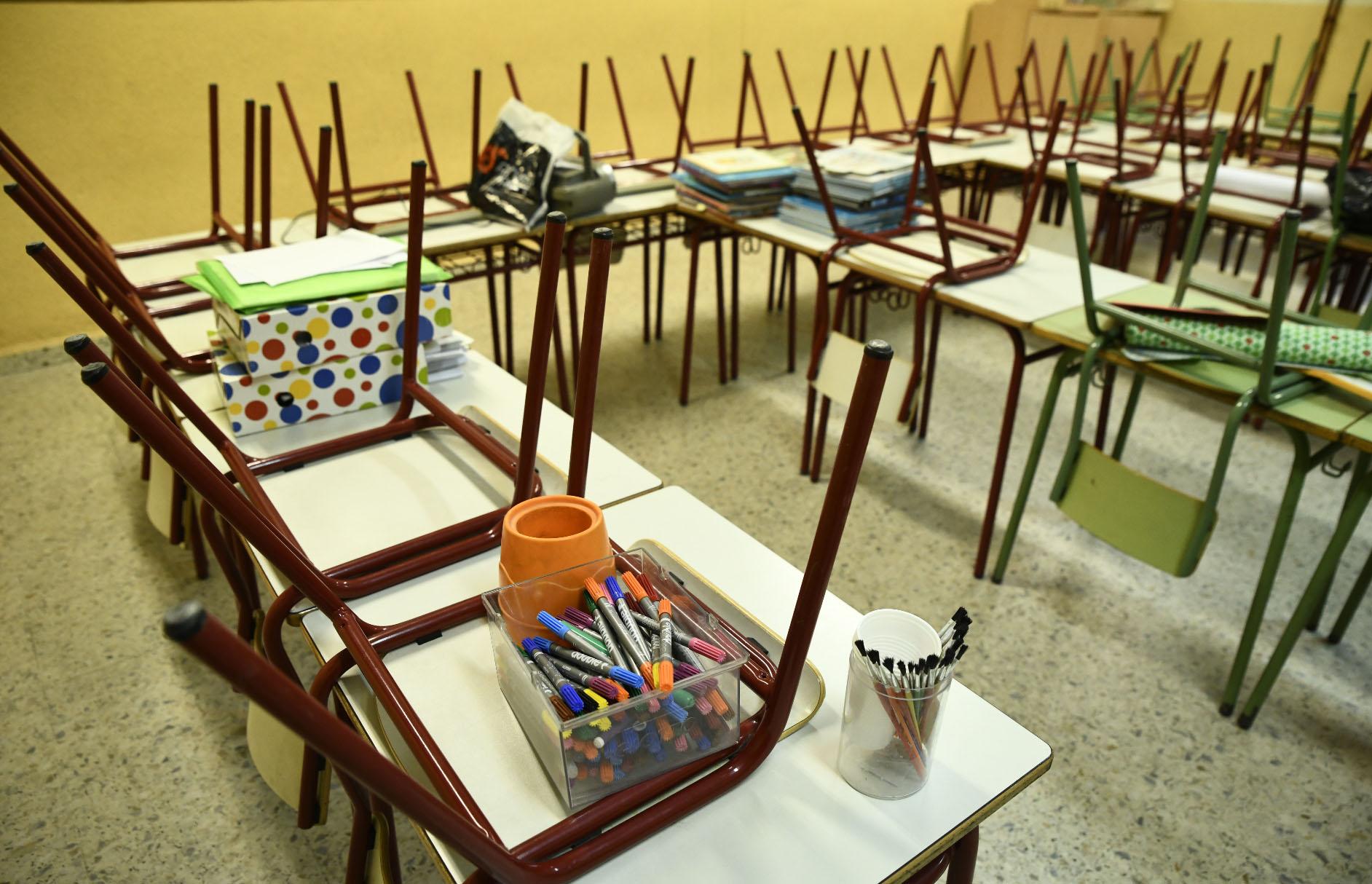 Aula infantil del colegio de Educación Infantil y Primaria (CEIP) 'Joaquin Costa' de Madrid