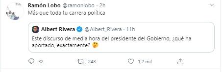Tuit de Ramón Lobo sobre Rivera Tuit de Ramón Lobo sobre Rivera