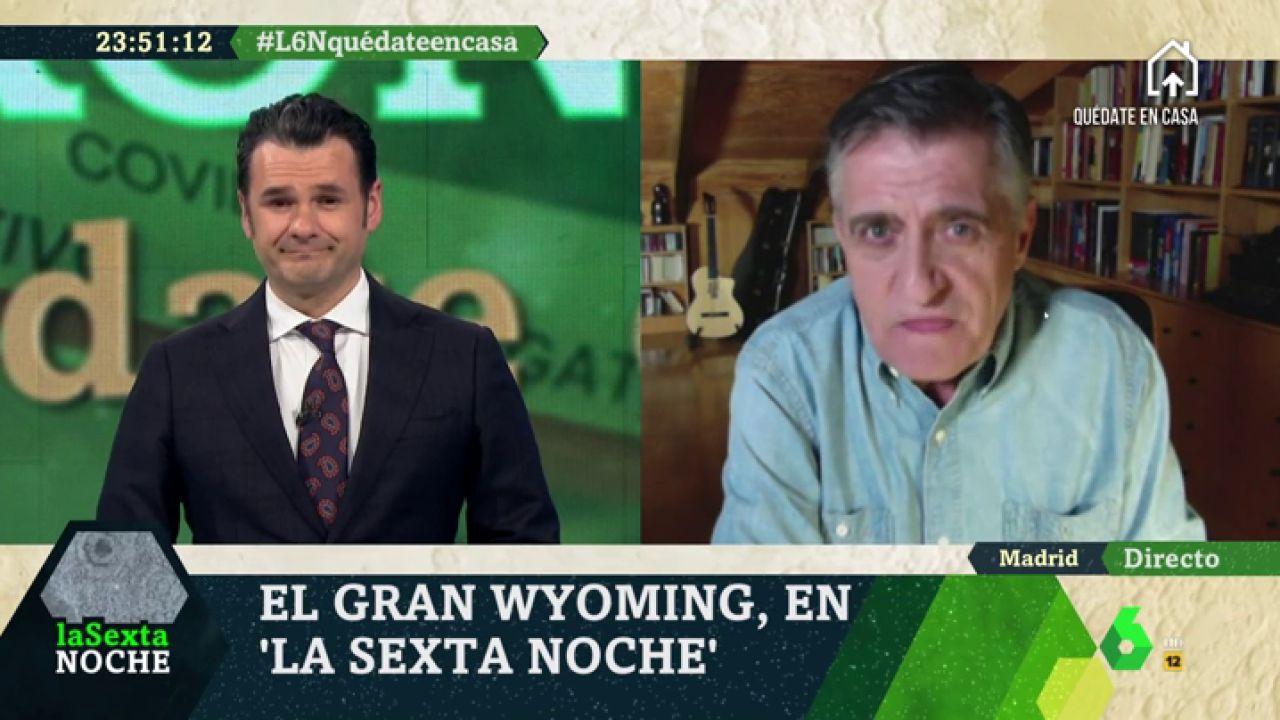 El Gran Wyoming en 'laSexta Noche'. Fuente: laSexta.