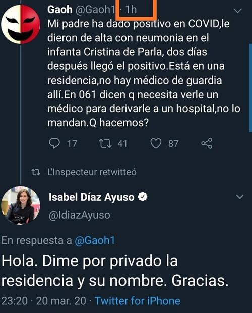 Tuit petición ayuda Díaz Ayuso 3