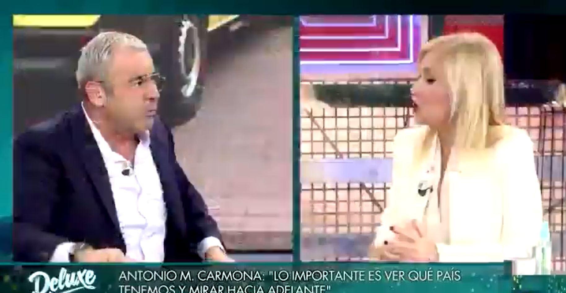Jorge Javier Vázquez discute con Cristina Cifuentes en Sábado Deluxe