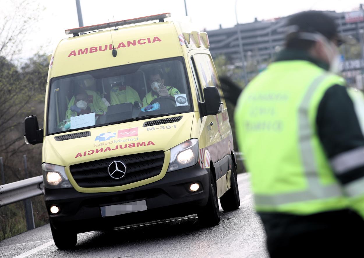 Una ambulancia en una imagen de archivo. EP