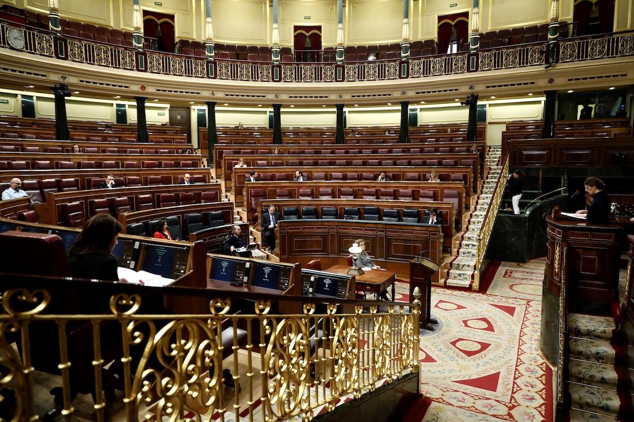 El Congreso de los Diputados semivacío a causa del coronavirus