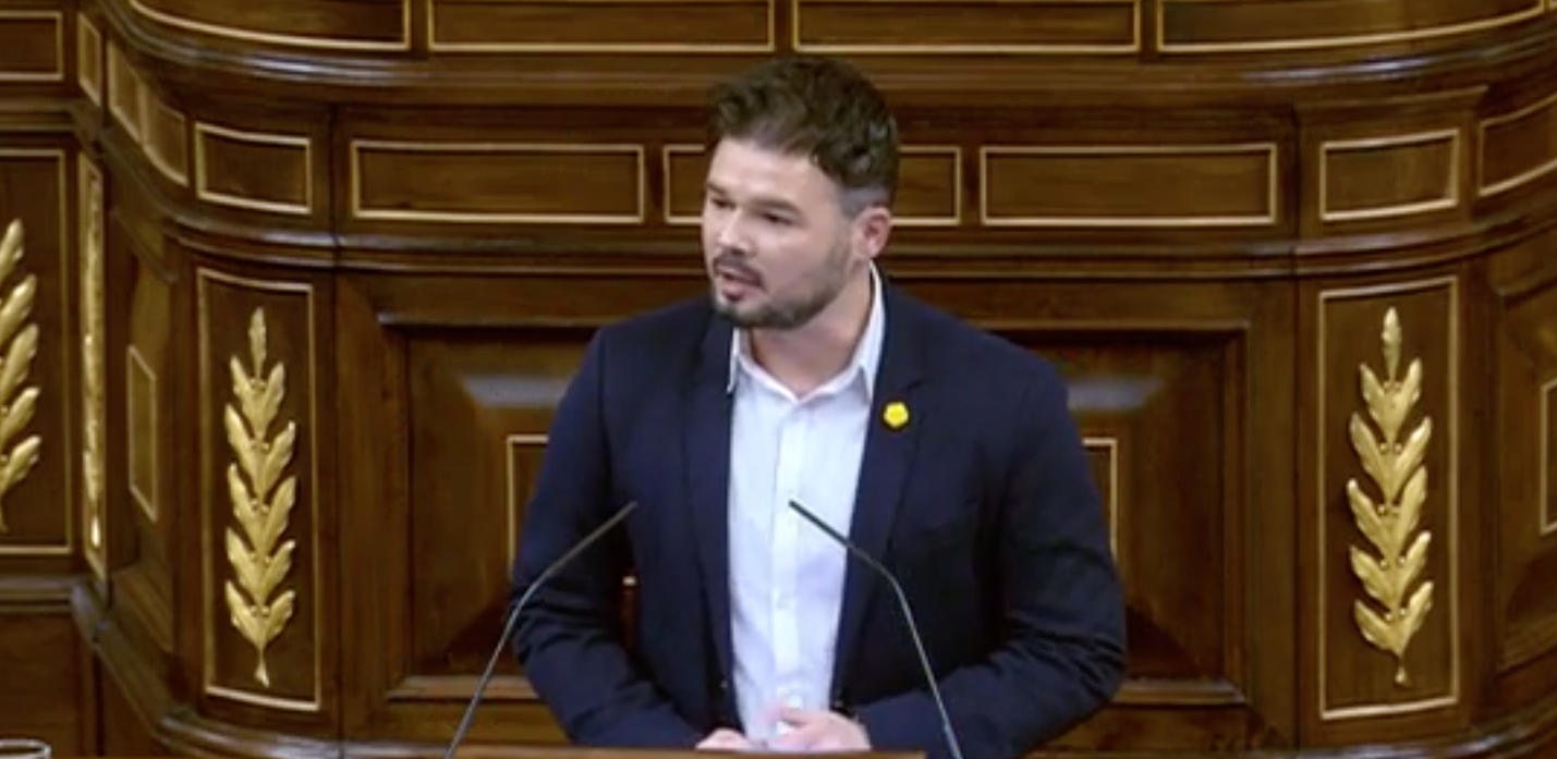 Gabriel Rufián en el Congreso de los Diputados