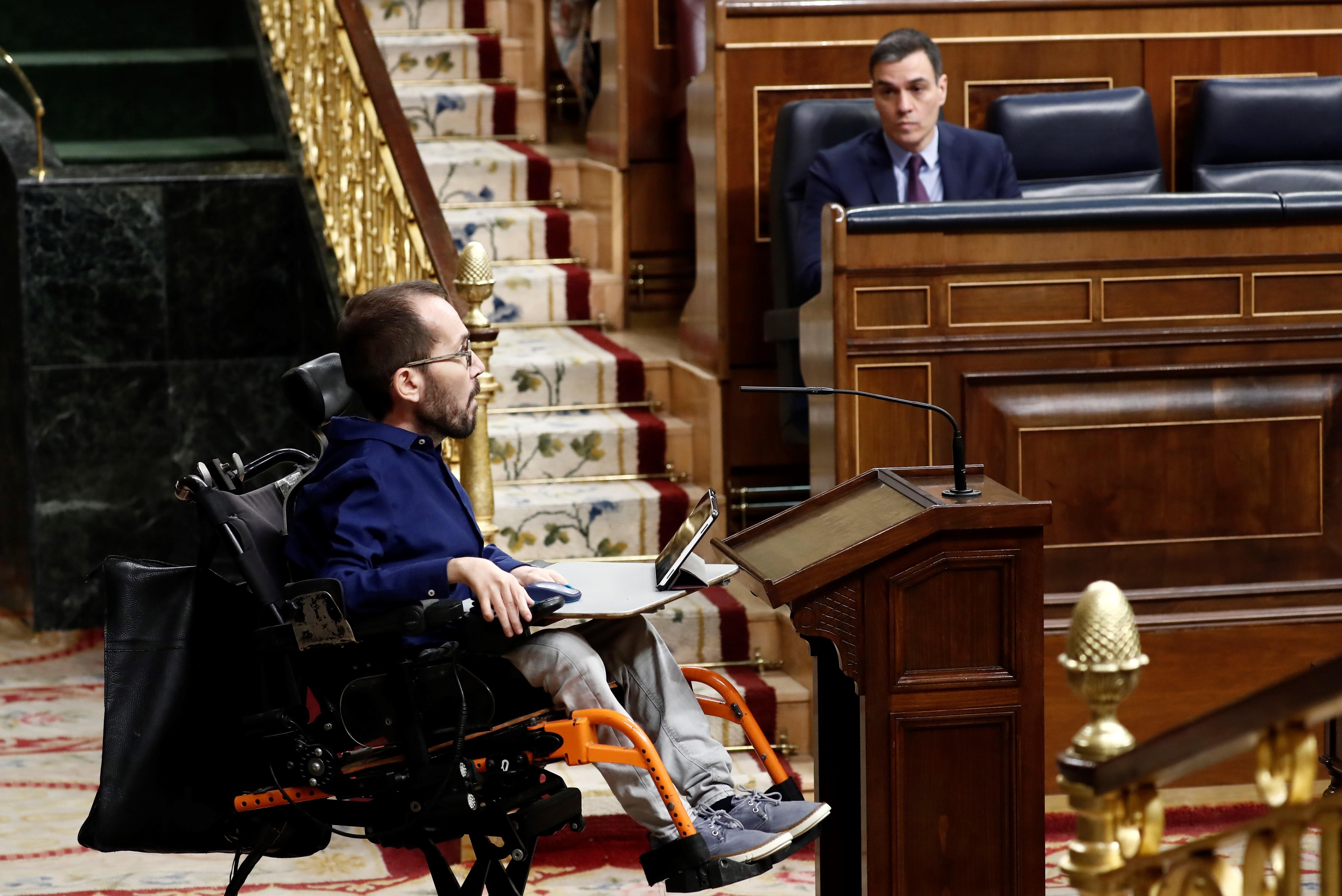 El recado de Echenique a la derecha: "Se acabó"