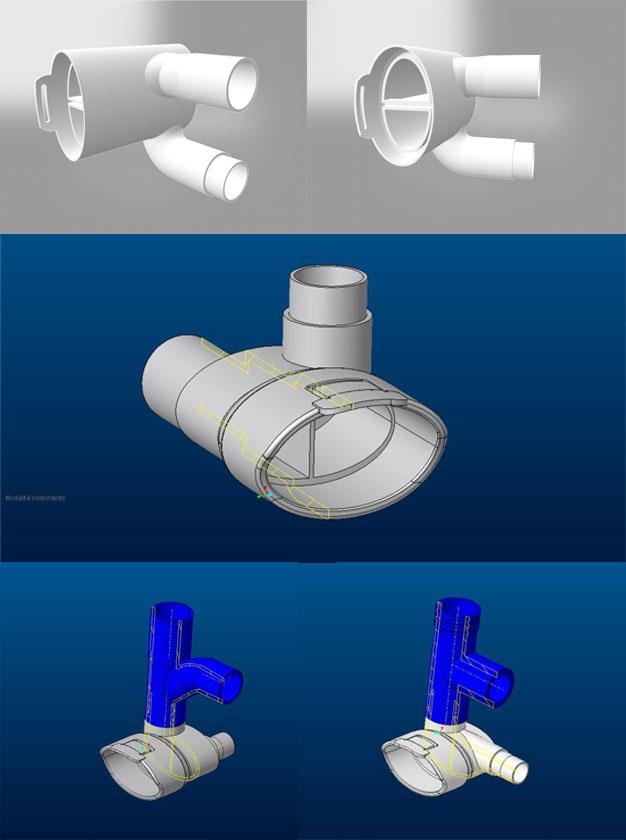 pieza maker 3D para convertir máscaras Cressi en respiradores UCI