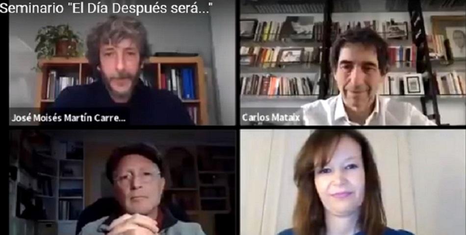 Imagen de la conferencia online de "El día después será..."