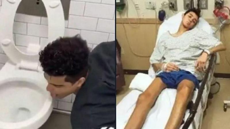 El influencer contagiado de coronavirus tras reto de lamer váter