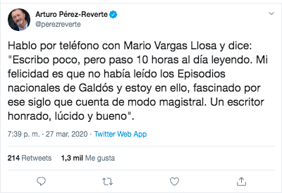 Tuit Pérez Reverte Vargas Llosa