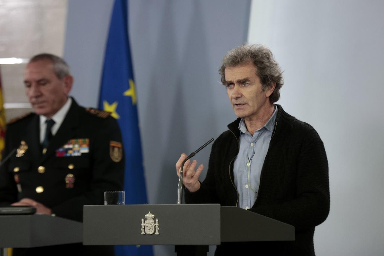 Fernando Simón durante la rueda de prensa del Comité Técnico sobre el Coronavirus