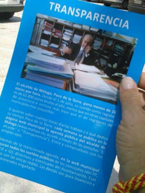 La guerra de los panfletos anónimos le 'dan' la feria al alcalde de Málaga