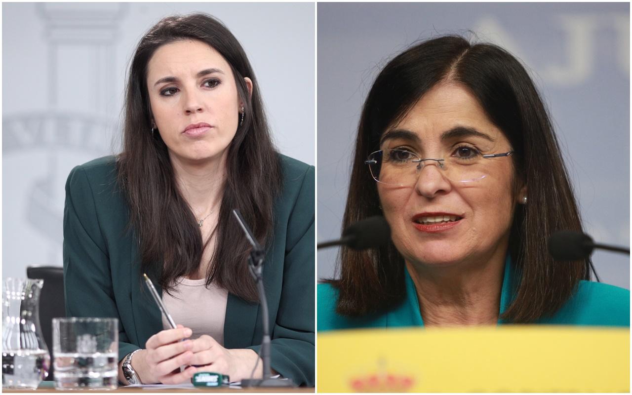 Irene Montero y Carolina Darias