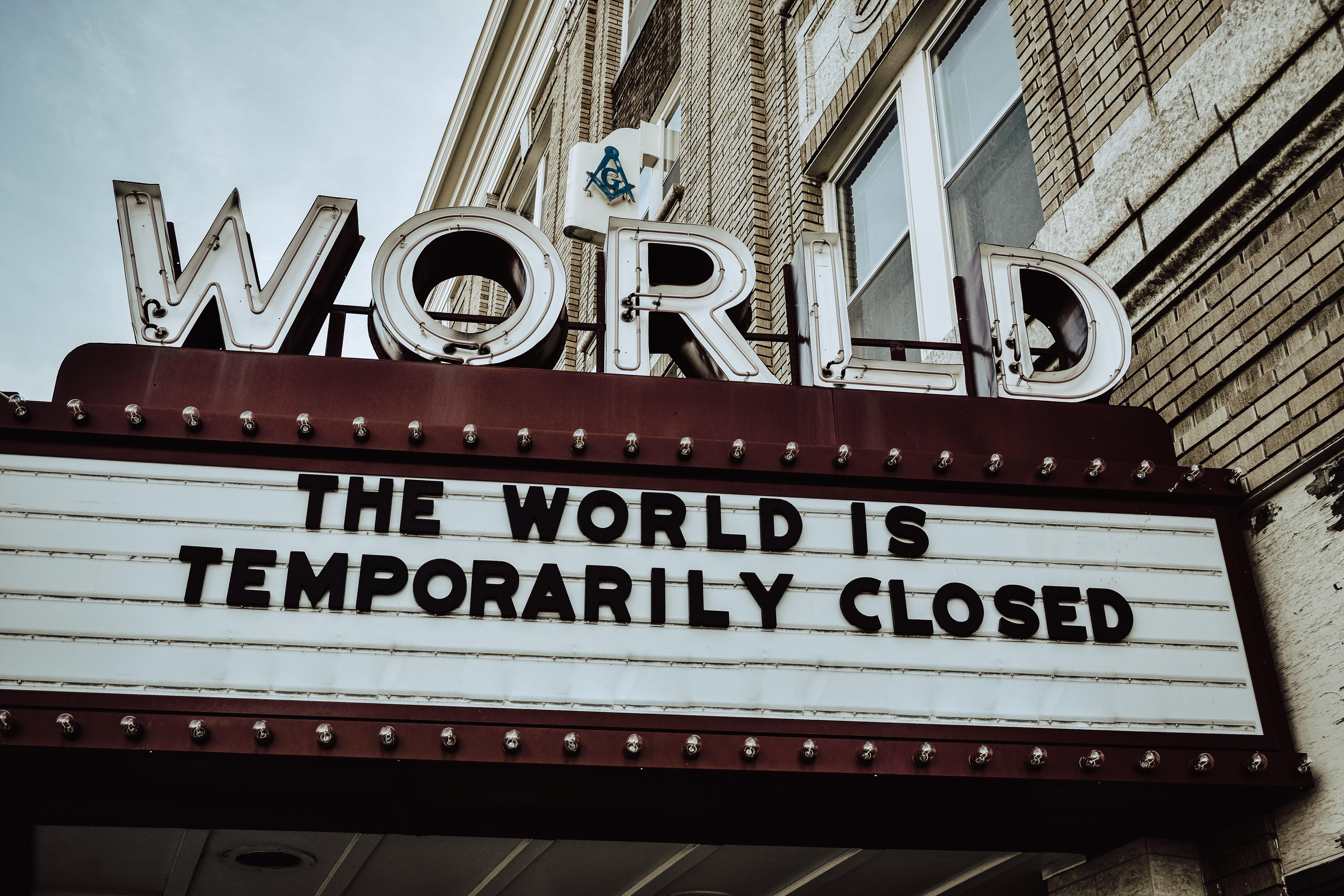 Coronavirus: "El mundo está temporalmente cerrado". Edwin Hooper para Unsplash