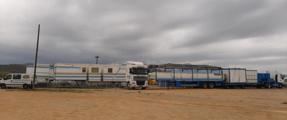 Explanada donde se encuentra el Circo Berlín, en Vélez-Málaga. 