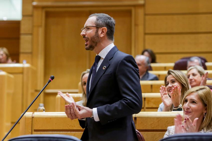 El portavoz del PP en el Senado, Javier Maroto