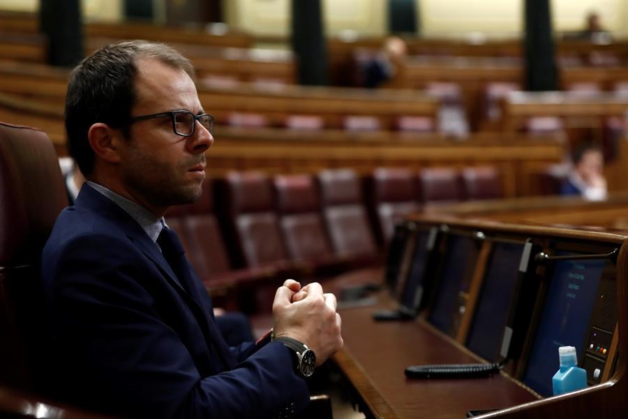 El diputado socialista Daniel Viondi en el Congreso de los Diputados