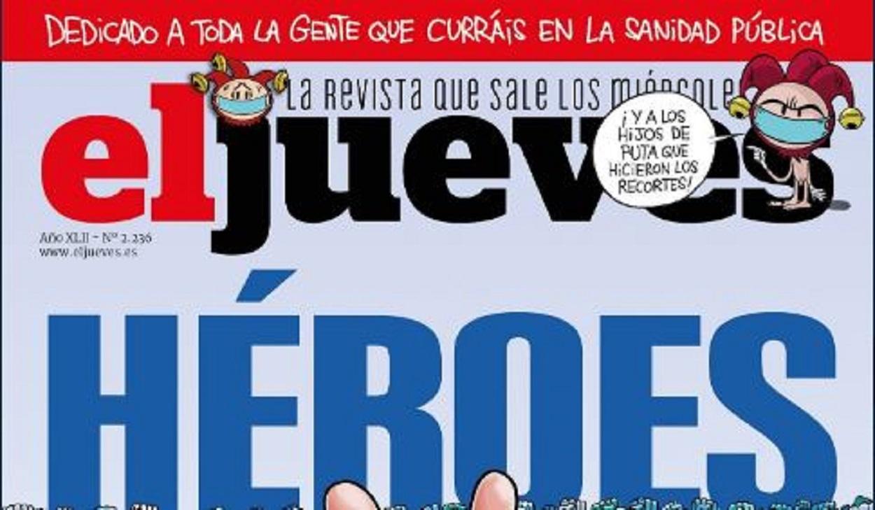 Portada de El Jueves dedicada a los sanitarios por su papel en la crisis del coronavirus