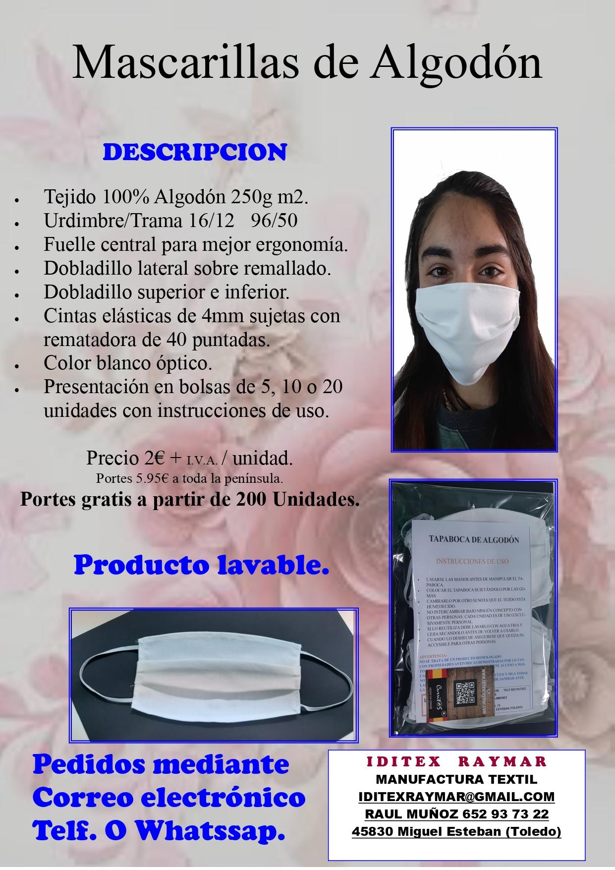 Oferta mascarillas