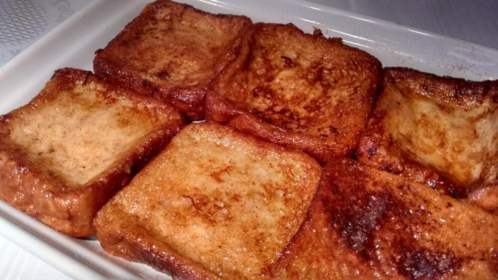 Torrijas elaboradas con pan de molde