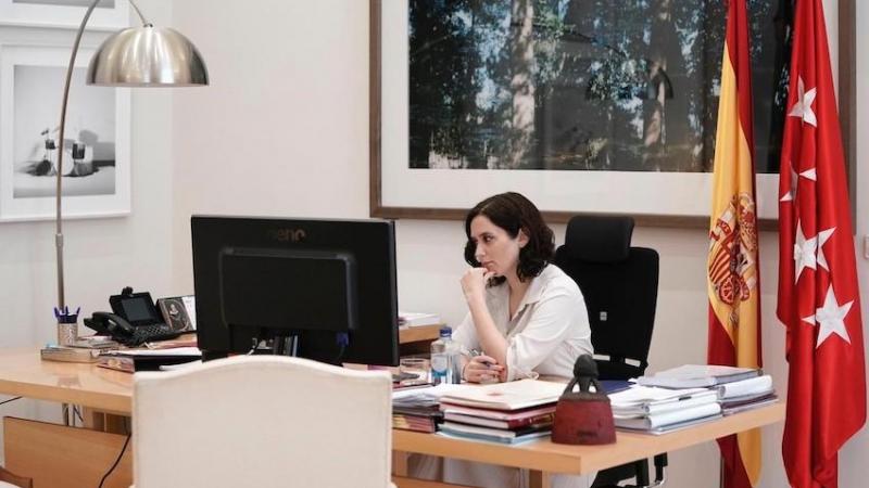 La presidenta de la Comunidad de Madrid, Isabel Díaz Ayuso