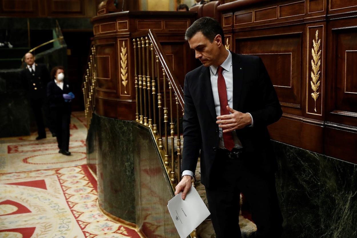 El presidente del Gobierno, Pedro Sánchez