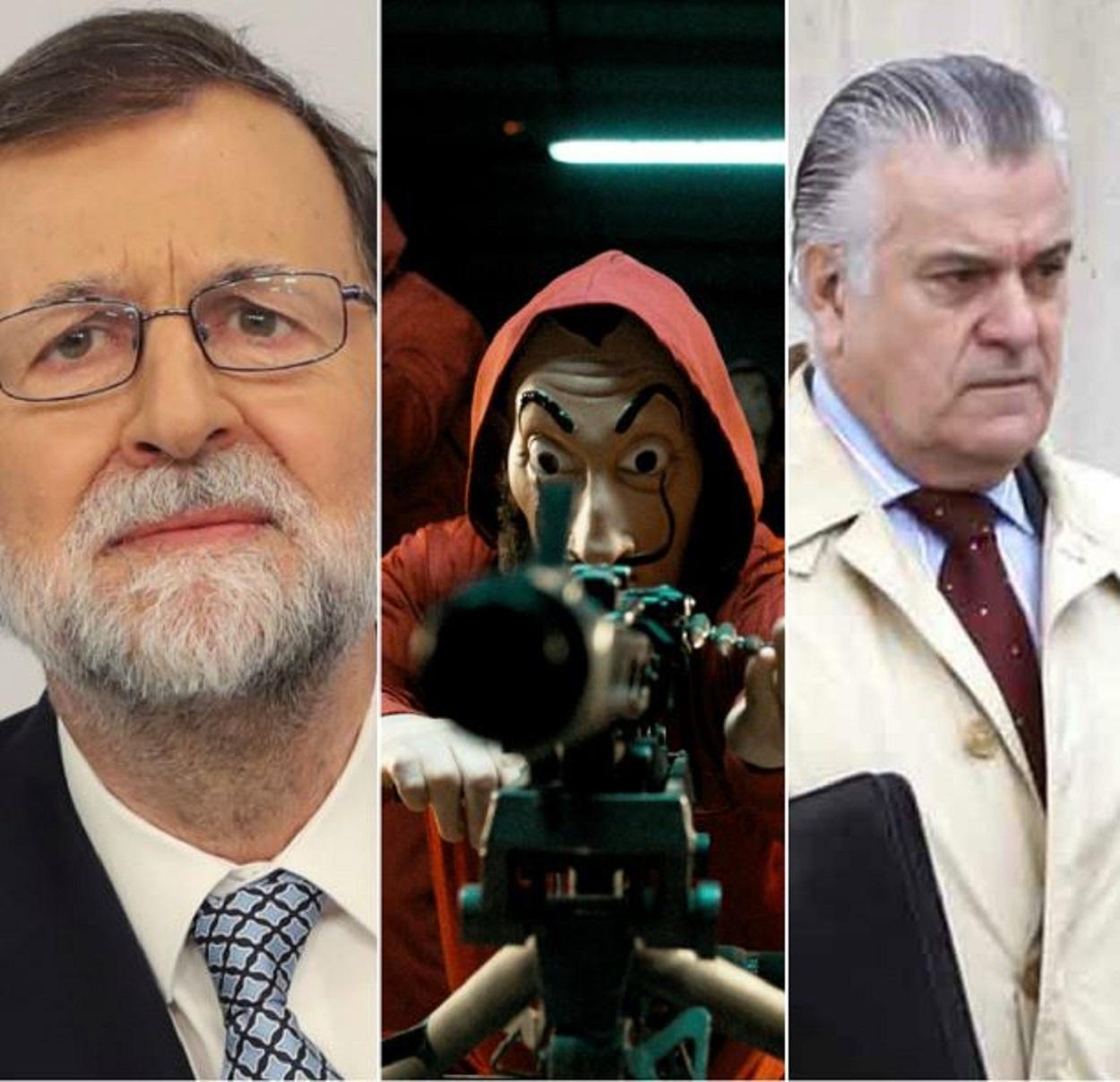 La Casa de Papel ha hecho referencia en su cuarta temporada al SMS que Rajoy le mandó a Bárcenas con el mensaje "Sé fuerte"