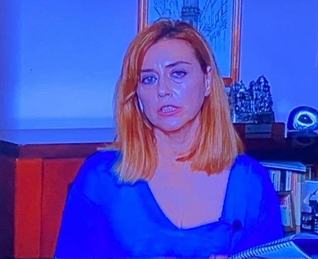 Los "directos" de la Delegada de Canal Sur en Madrid desde su casa de Sevilla con enlace vía satélite Los "directos" de la Delegada de Canal Sur en Madrid desde su casa de Sevilla con enlace vía satélite