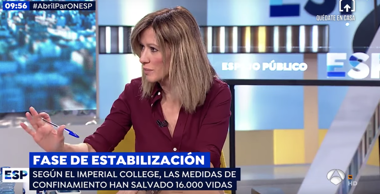 Susanna Griso en Espejo Público. Fuente Atresmedia