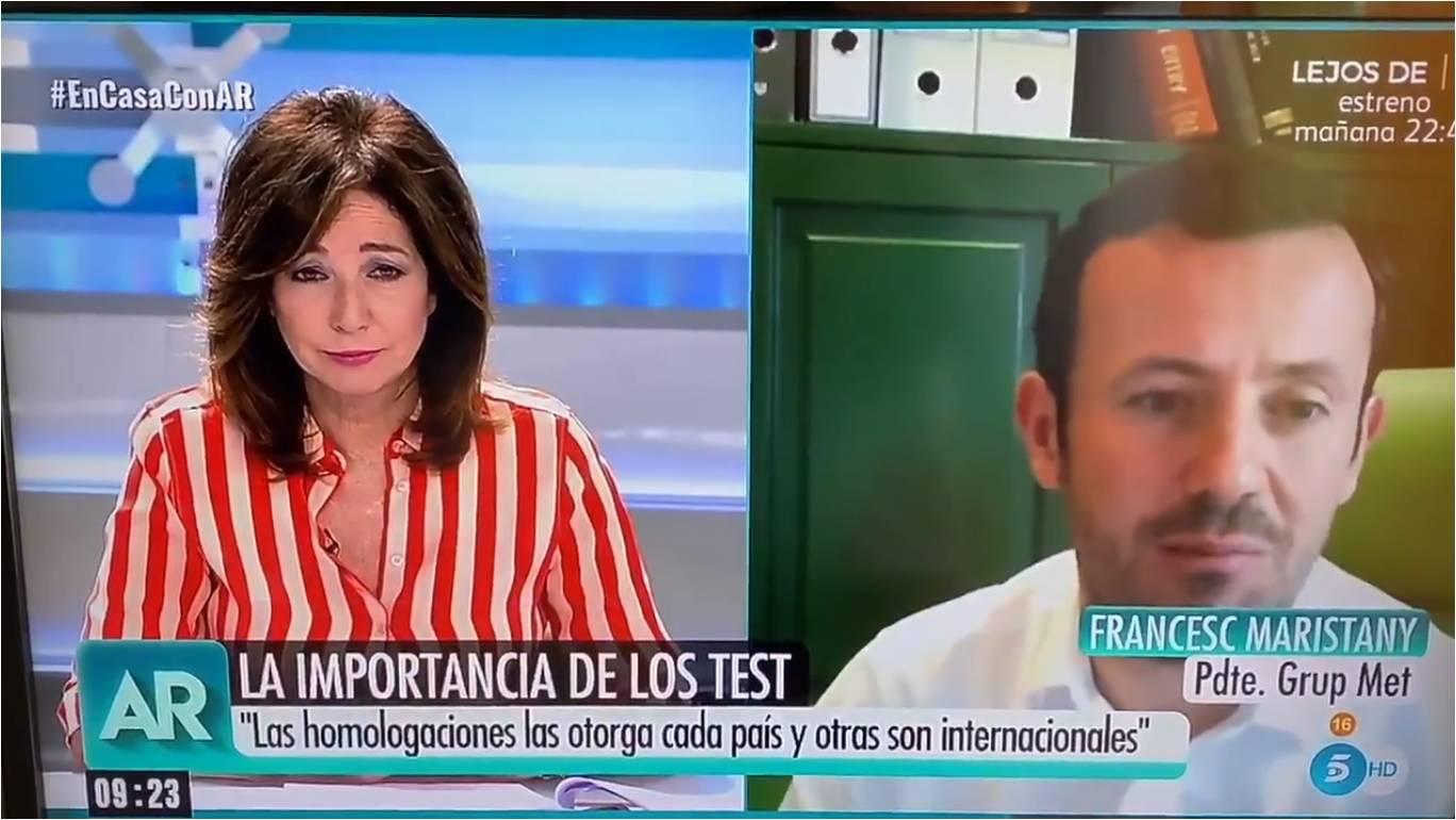 Conexión de Francesc Maristany en 'El Programa de Ana Rosa'