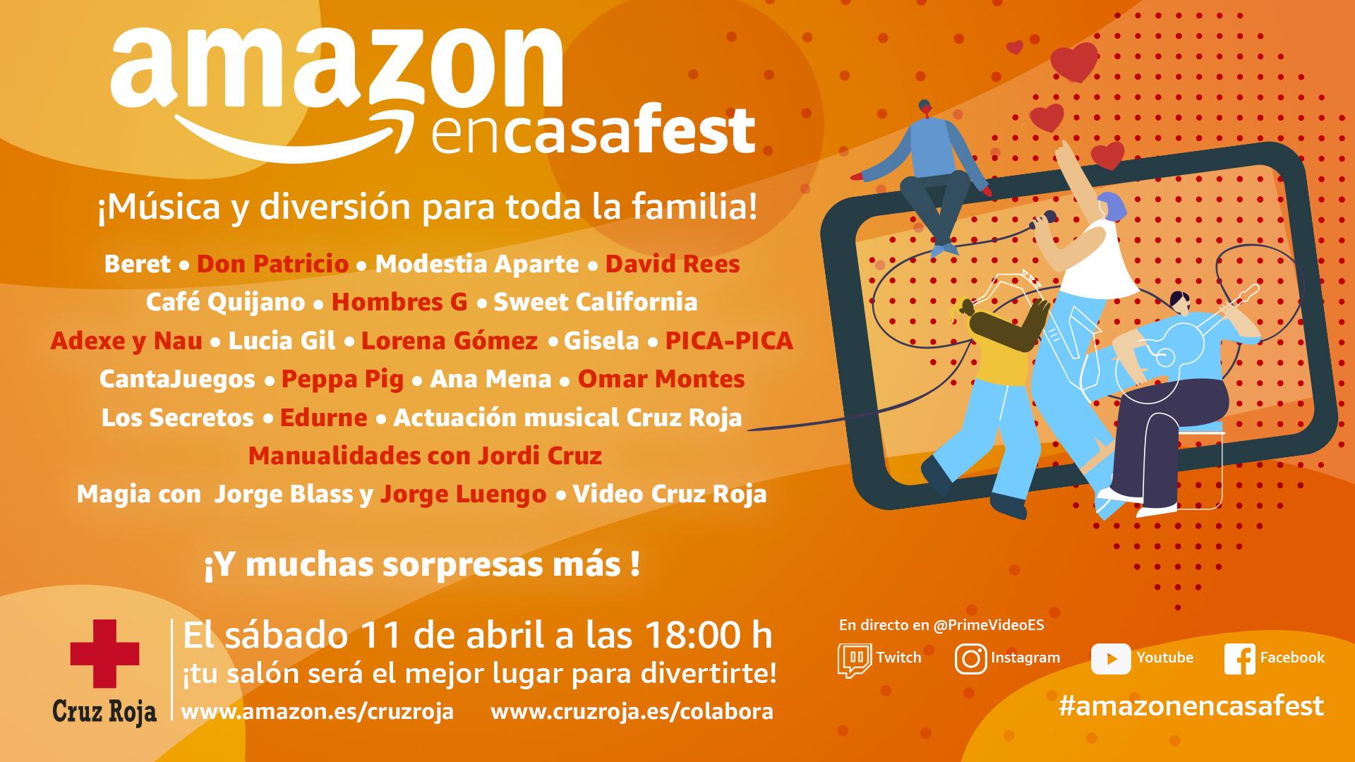 Cartel del festival #AmazonEnCasaFest