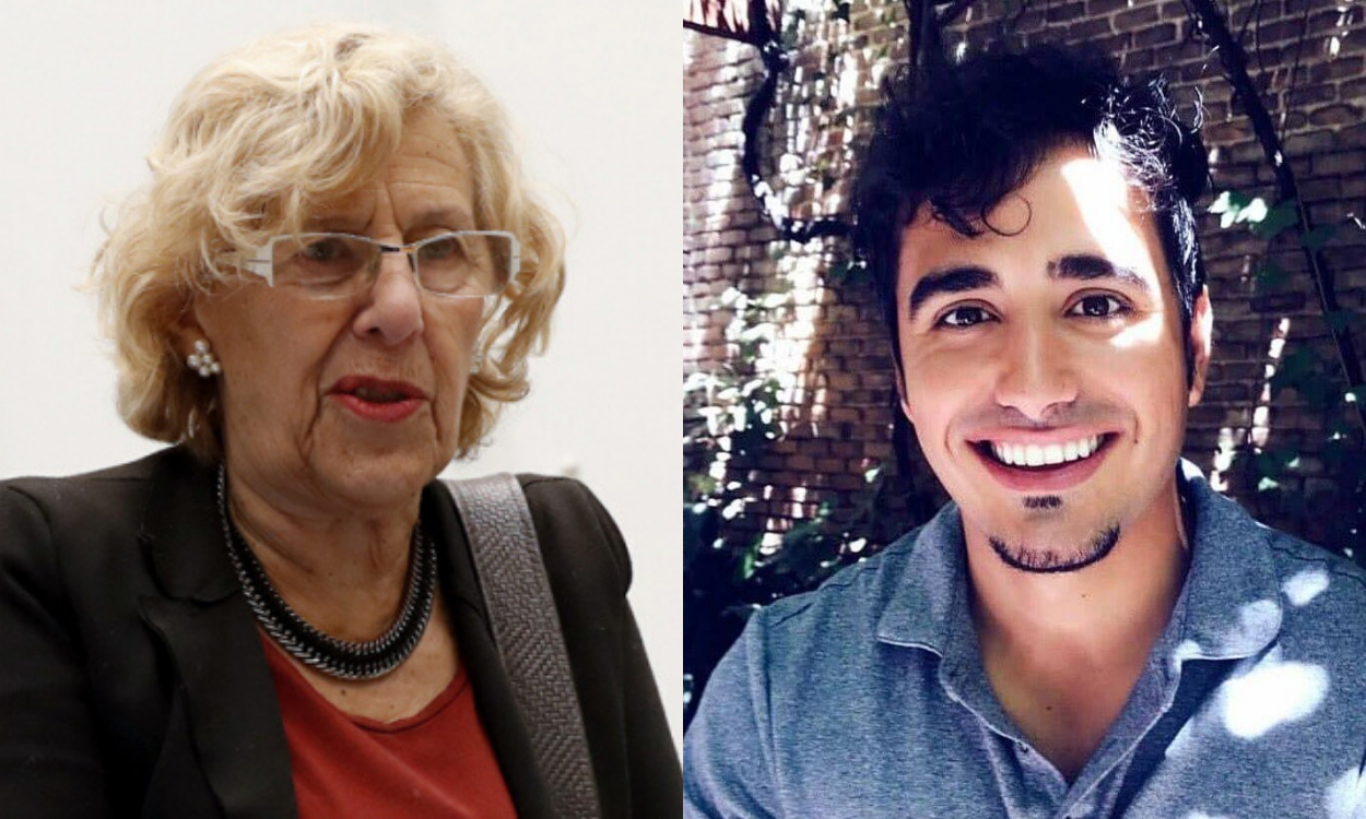 Manuela Carmena y el tuitero Alvise Pérez