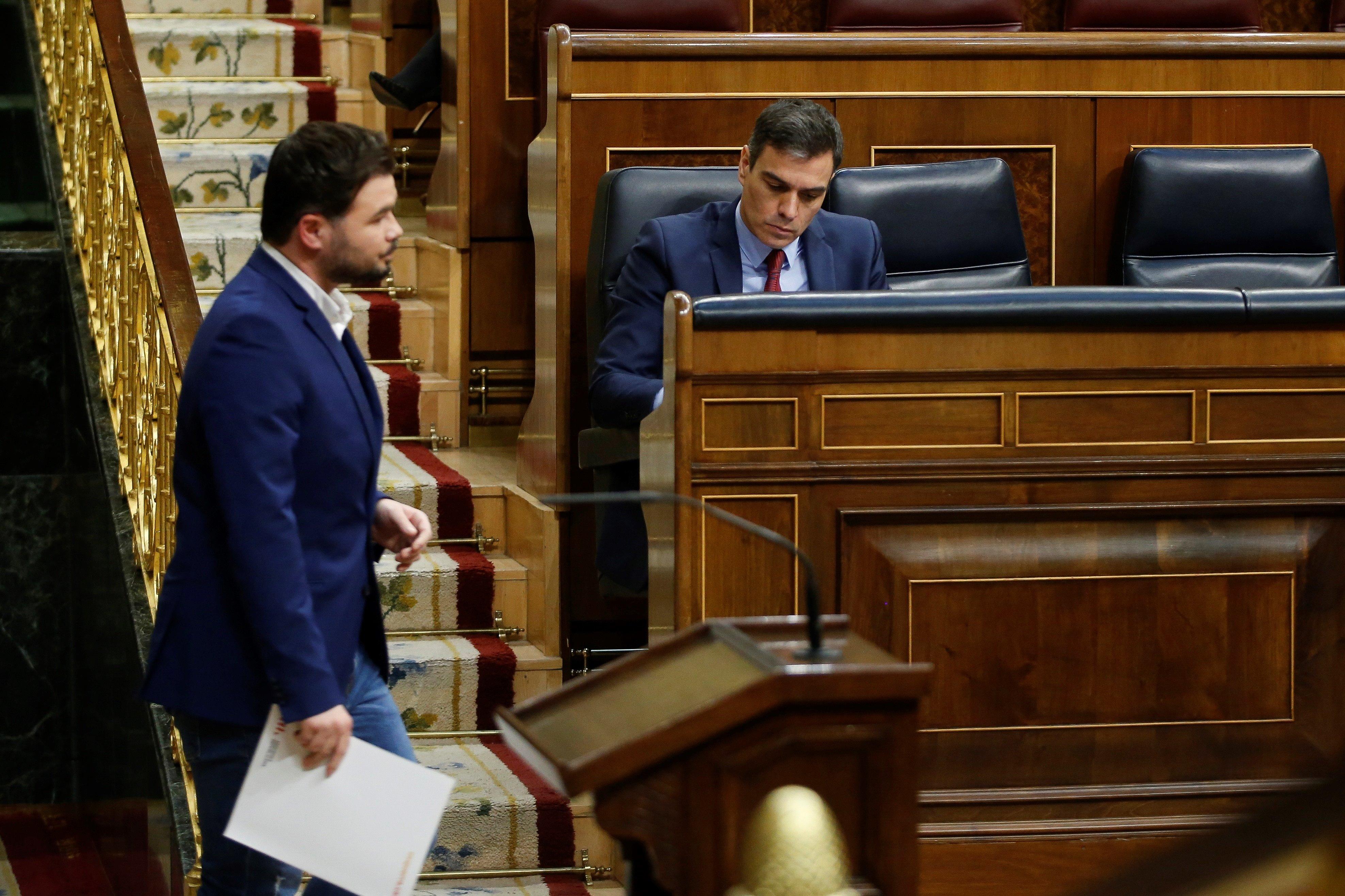 El portavoz de ERC en el Congreso, Gabriel Rufián. Fuente: EP.