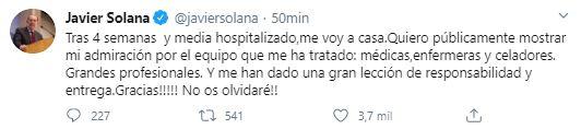 Tuit Javier Solana