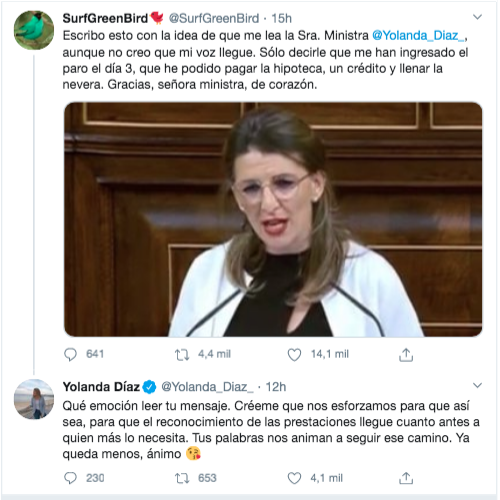 Tuit Yolanda Díaz