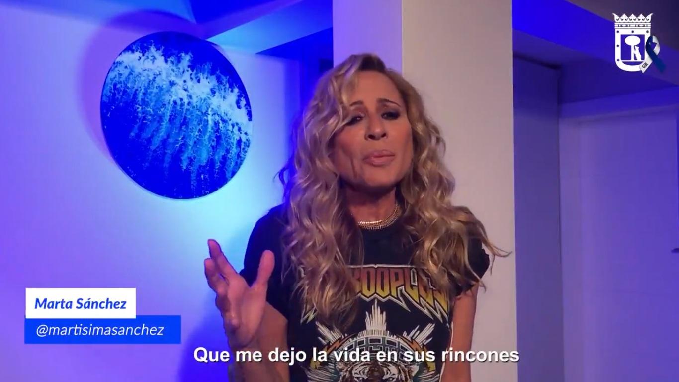 Marta Sánchez en la nueva versión de 'Pongamos que hablo de Madrid'. Fuente: Twitter.