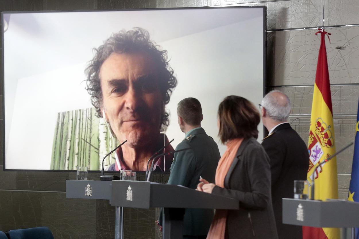 El director del Centro de Coordinación de Alertas y Emergencias Sanitarias, Fernando Simón, participa en una rueda de prensa tras la reunión del Comité de Gestión Técnica del Coronavirus de forma telemática