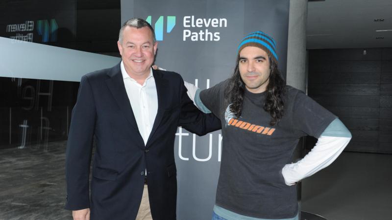 Michael Duncan, CEO de Telefónica Digital Europa y Chema Alonso, CEO de Eleven Paths