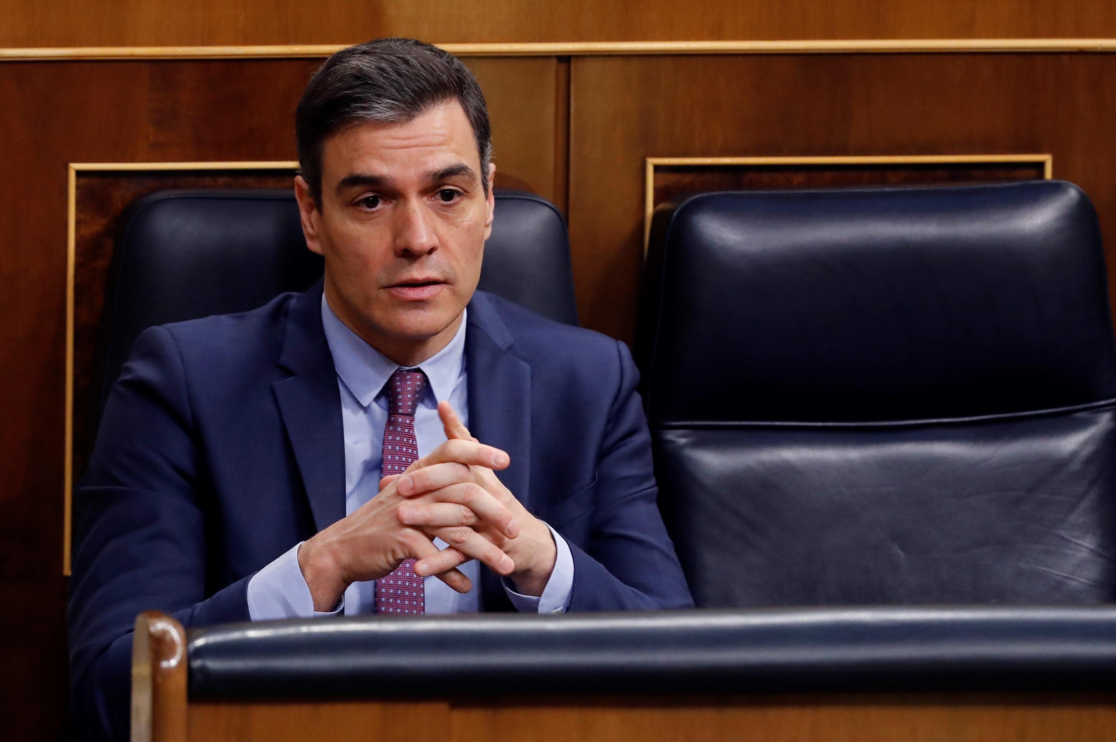 El presidente del Gobierno Pedro Sánchez en la sesión de control del Congreso de los Diputados de este miércoles - Europa Press