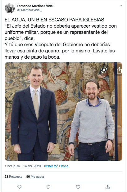 Felipe VI y Pablo Iglesias