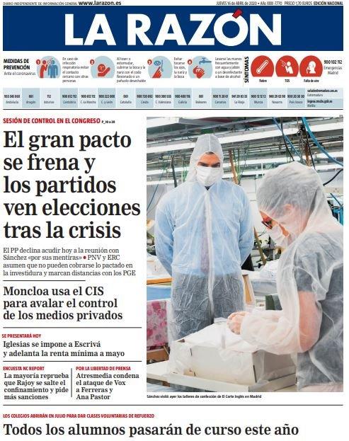 Portada La Razón