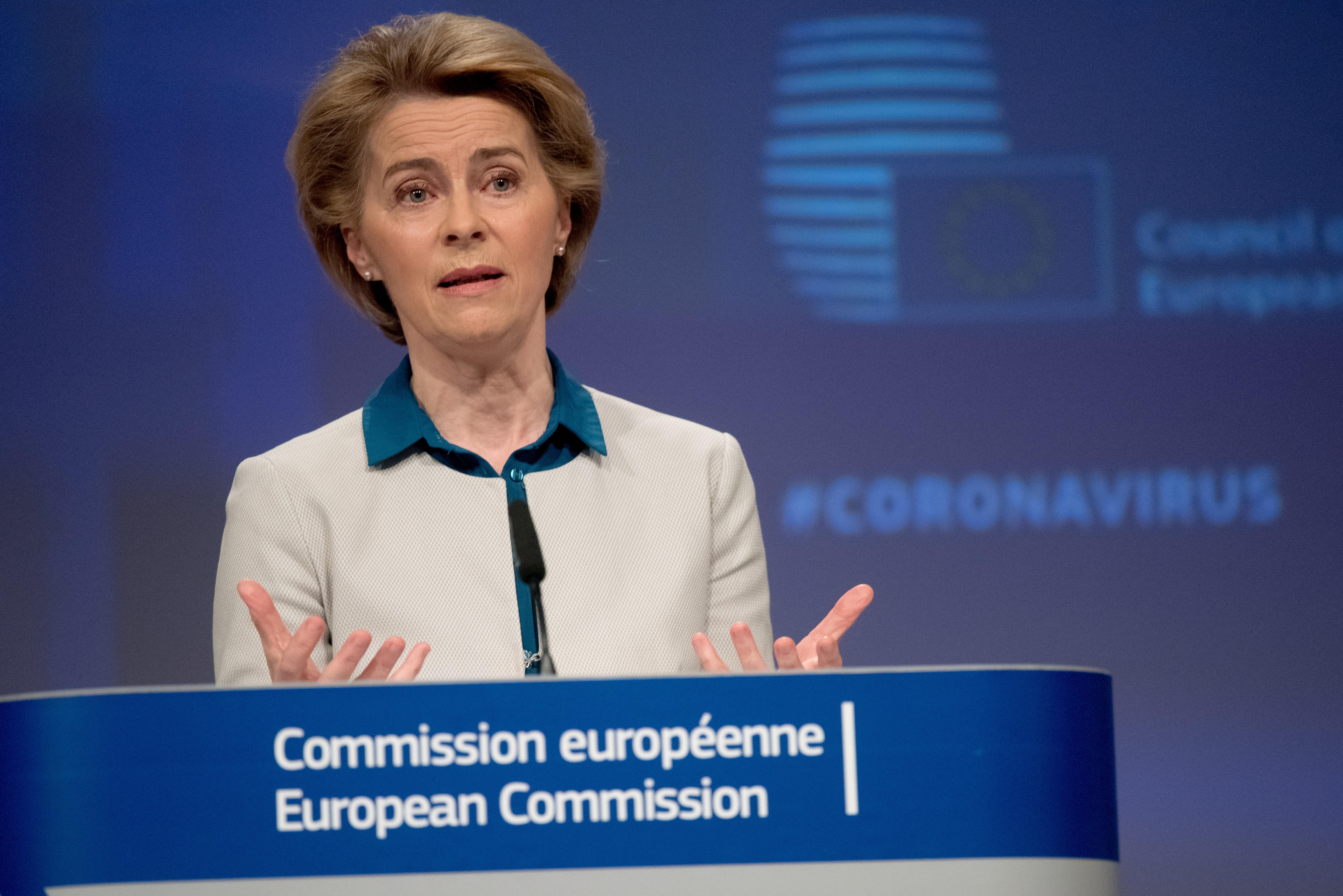 La presidenta de la Comisión Europea, Ursula von der Leyen.