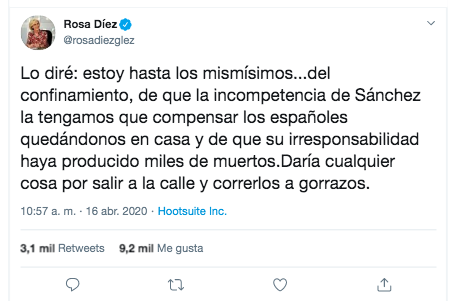Tuit Rosa Díez Sánchez Iglesias
