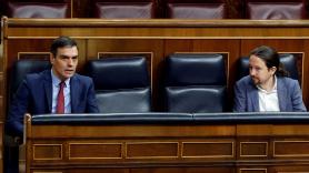 El presidente de Gobierno, Pedro Sánchez y el vicepresidente segundo, Pablo Iglesias. Europa Press